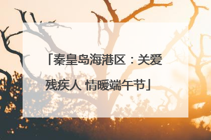 秦皇岛海港区：关爱残疾人 情暖端午节